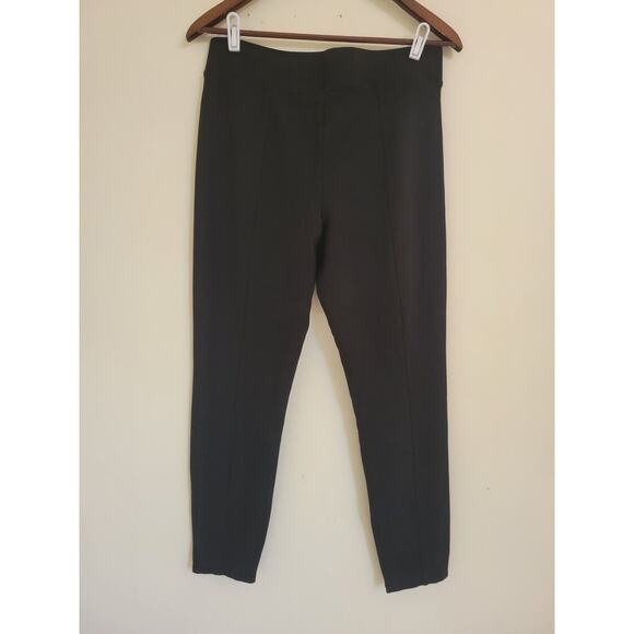 Elie by Elie Tahari Black Pull On Pants With Zipper Ankle L - Picture 3 of 6